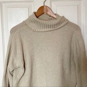 Beige Turtleneck Sweater